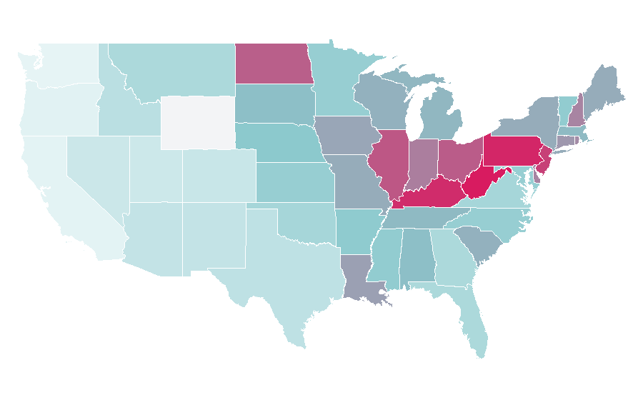 Affinity by region — Personal Creations, United States