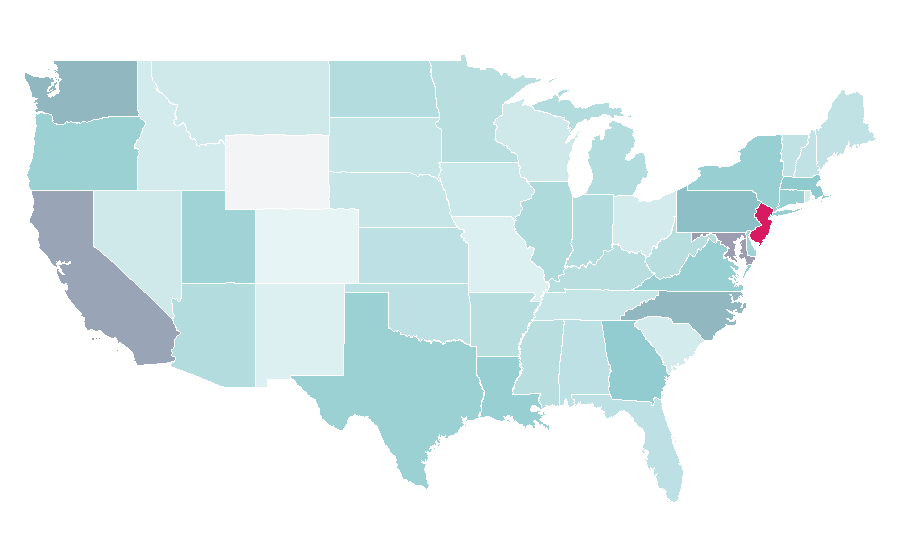 Affinity by region — Personal digital assistant, United States