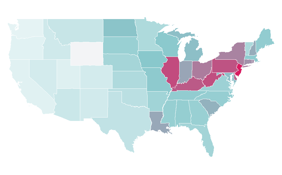 Affinity by region — Personalization Mall, United States