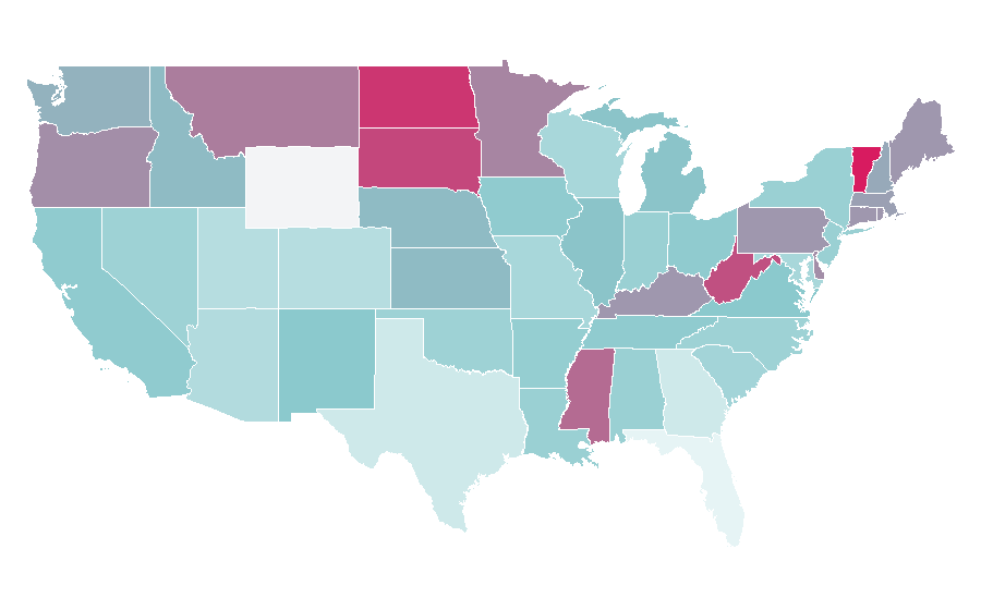 Affinity by region — Pert Plus, United States