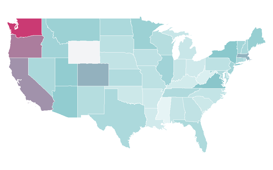 Affinity by region — Perth, United States