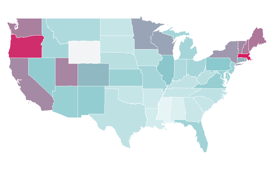 Affinity by region — Pet Shop Boys, United States
