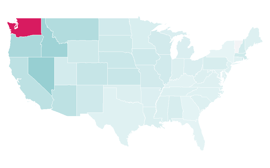 Affinity by region — Pete Carroll, United States
