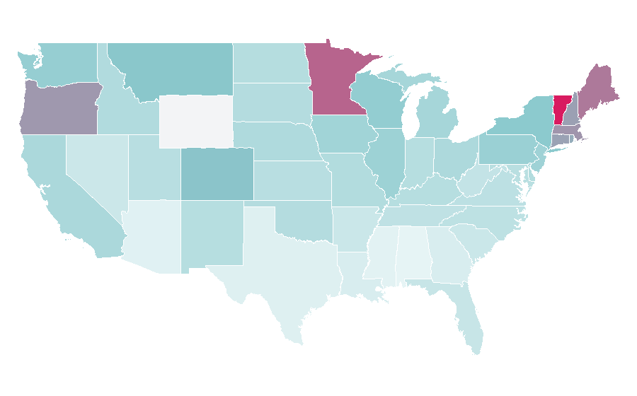 Affinity by region — Pete Seeger, United States