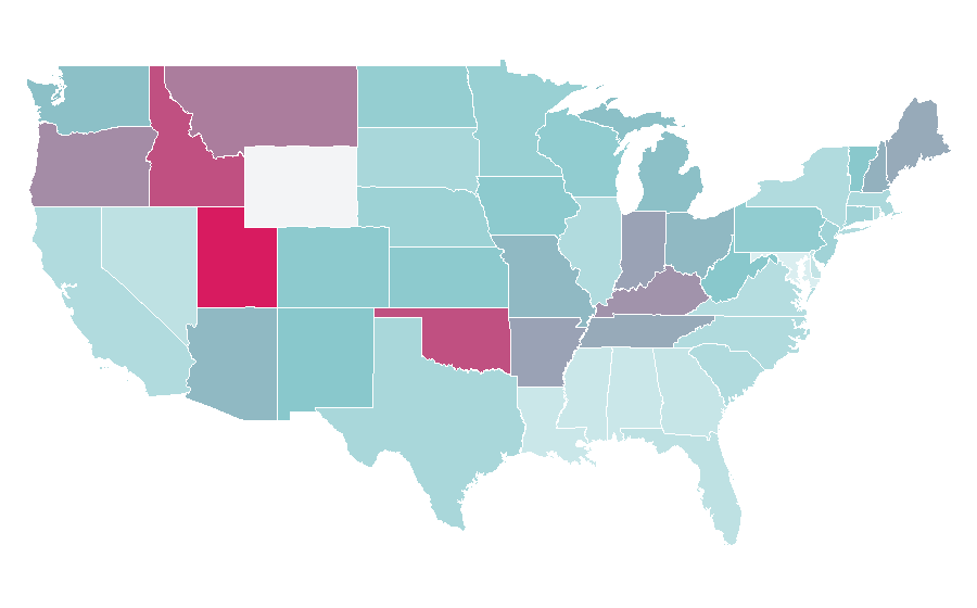 Affinity by region — Peter Dinklage, United States
