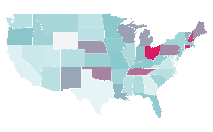 Affinity by region — Peter Frampton, United States
