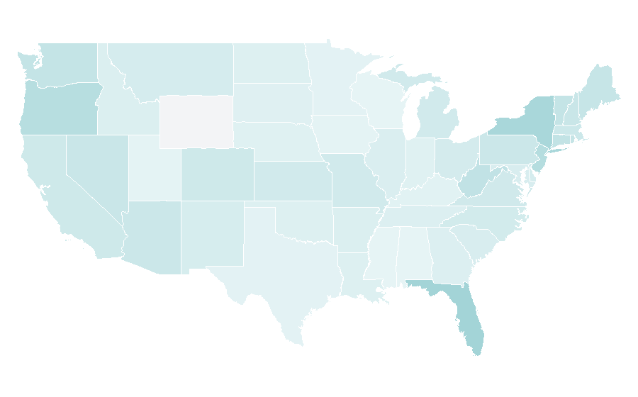 Affinity by region — Peter Max, United States