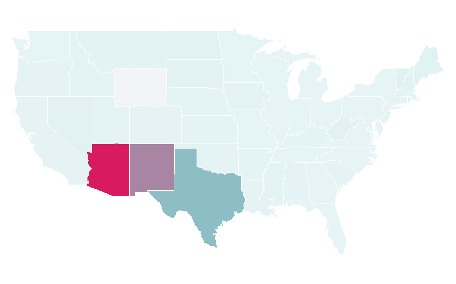 Affinity by region — Peter Piper Pizza, United States