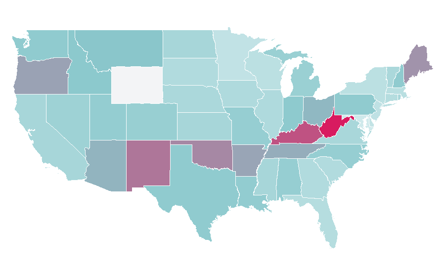 Affinity by region — Peter Steele, United States