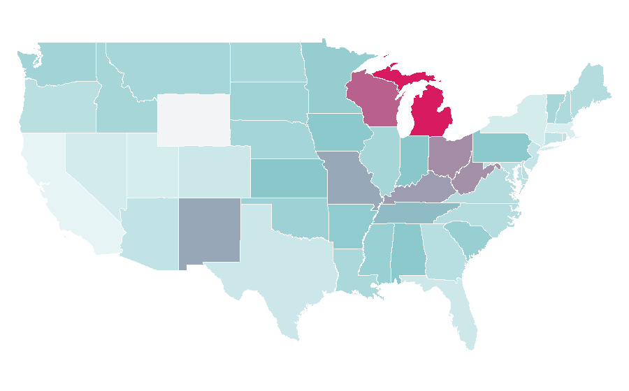 Affinity by region — Petticoat Junction, United States
