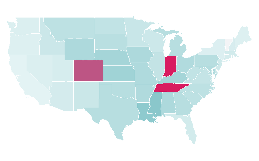 Affinity by region — Peyton Manning, United States