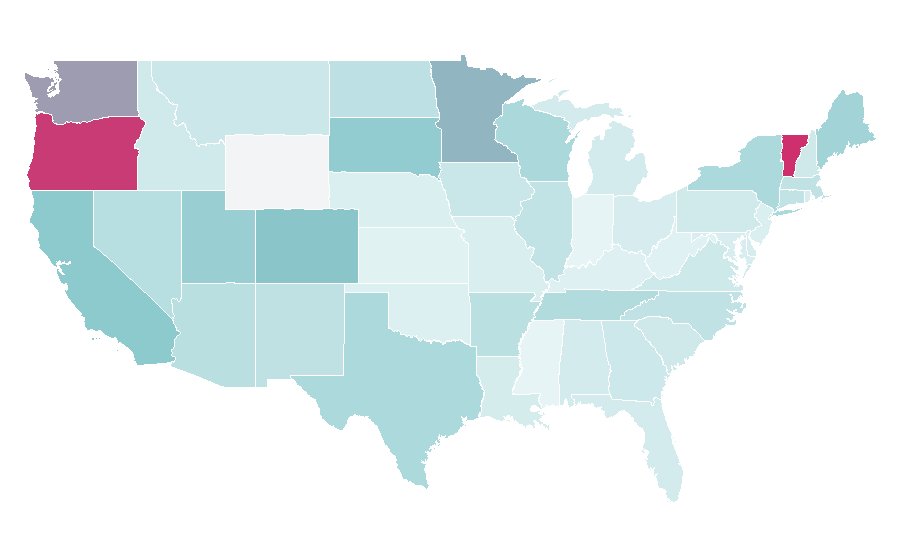 Affinity by region — Phantogram (band), United States