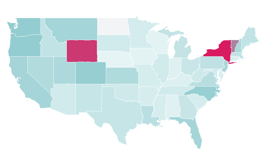 Affinity by region — Pharmacist, United States