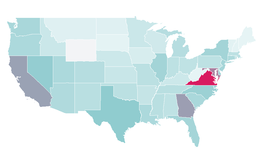 Affinity by region — Pharrell Williams, United States