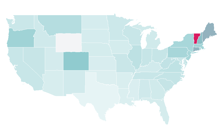 Affinity by region — Phil Lesh, United States