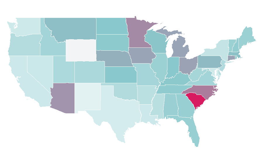 Affinity by region — Phil Mickelson, United States