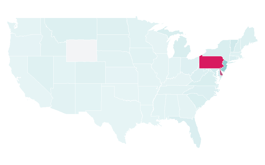 Affinity by region — Philadelphia Flyers, United States