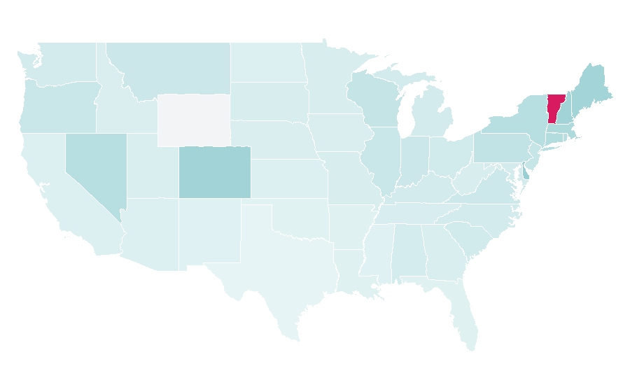 Affinity by region — Phish, United States