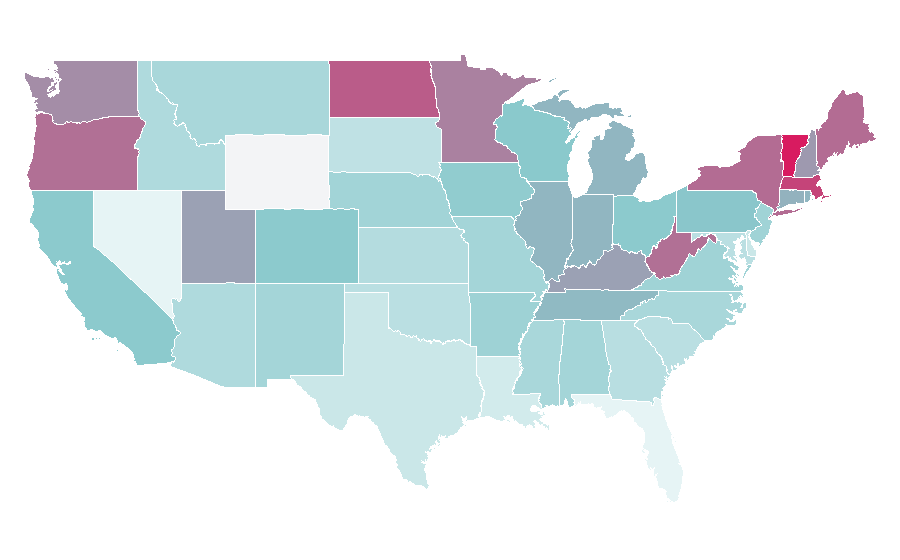 Affinity by region — Phoebe Bridgers, United States