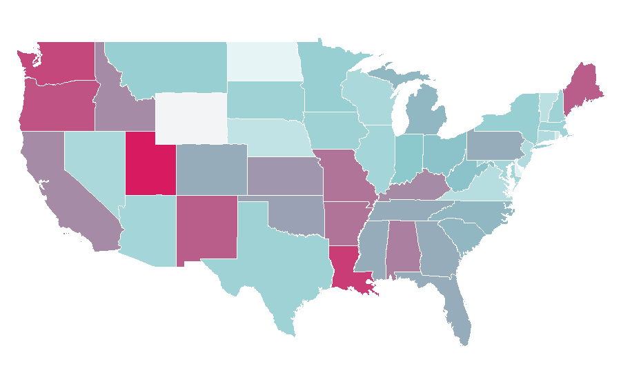 Affinity by region — Photo (French magazine), United States