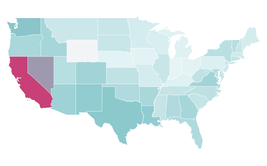 Affinity by region — Photochromic lens, United States