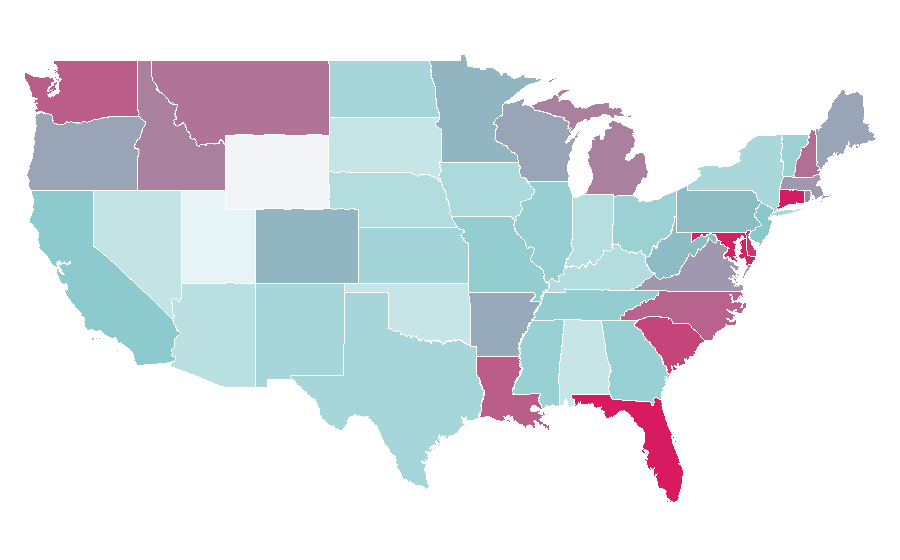 Affinity by region — Pier 1 Imports, United States