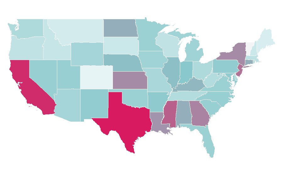 Affinity by region — Piggy bank, United States