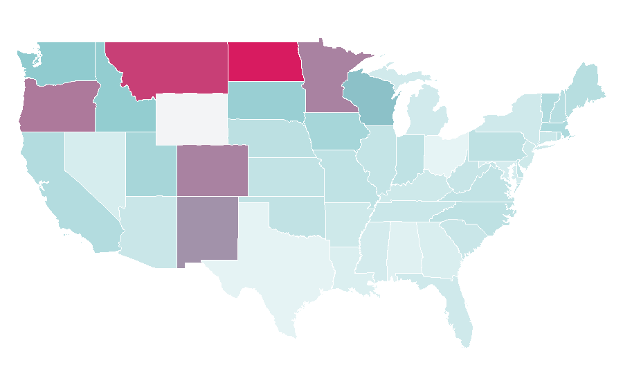 Affinity by region — Pikolinos, United States