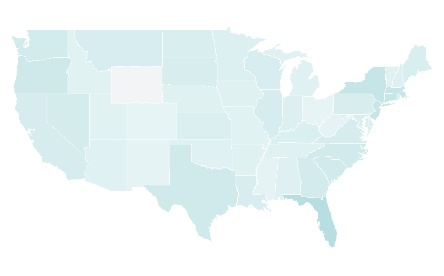 Affinity by region — Piña colada, United States