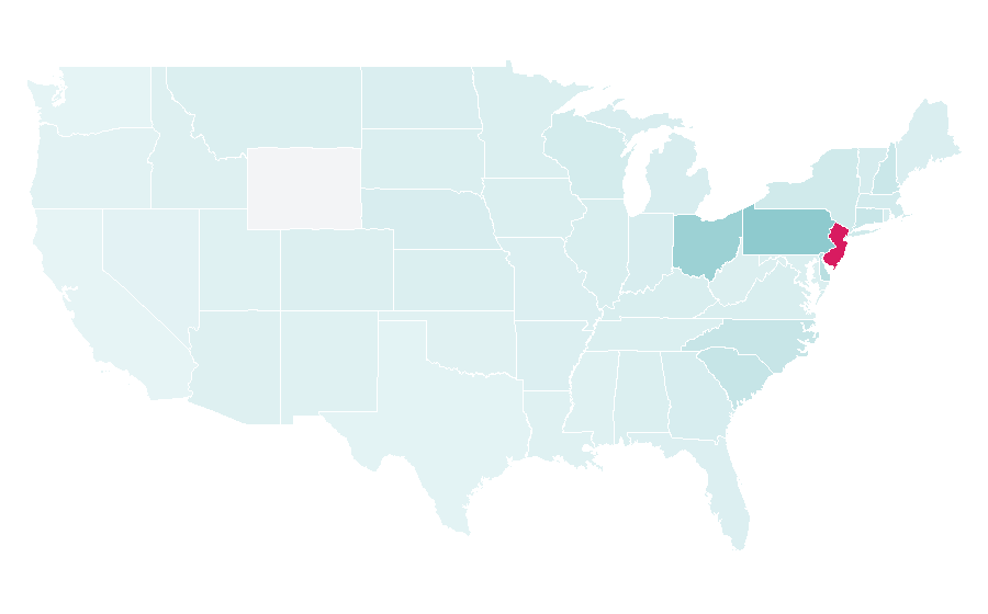 Affinity by region — Pine Valley Golf Club, United States