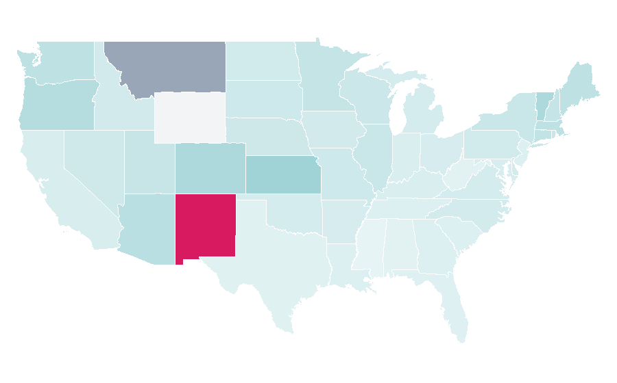 Affinity by region — Pinion, United States