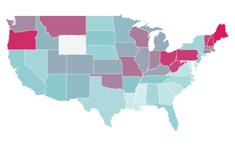 Affinity by region — Pink Floyd, United States