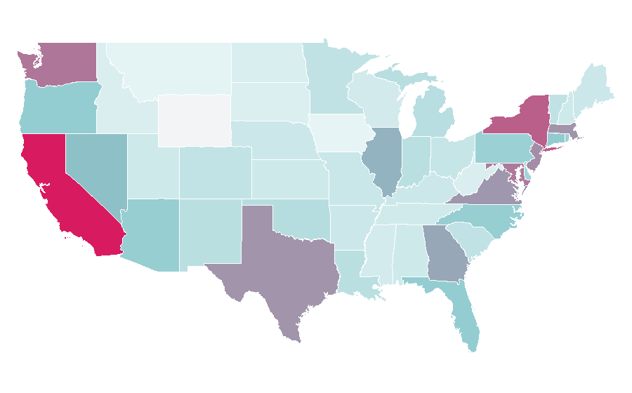 Affinity by region — PinkPantheress, United States
