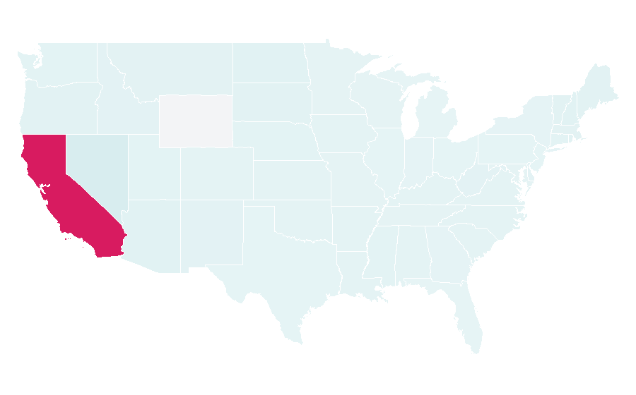 Affinity by region — Pink's Hot Dogs, United States