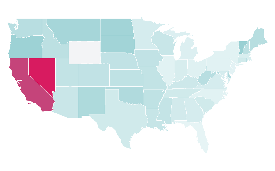 Affinity by region — Pinup Fashion, United States