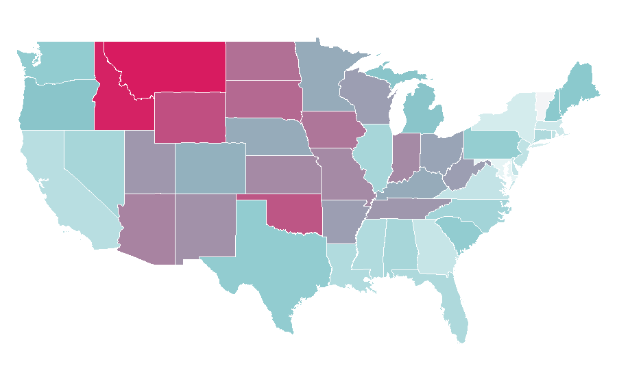 Affinity by region — Piper Perabo, United States