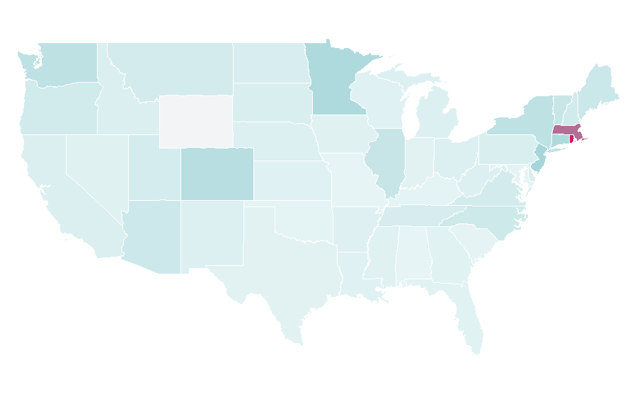 Affinity by region — Piri piri, United States