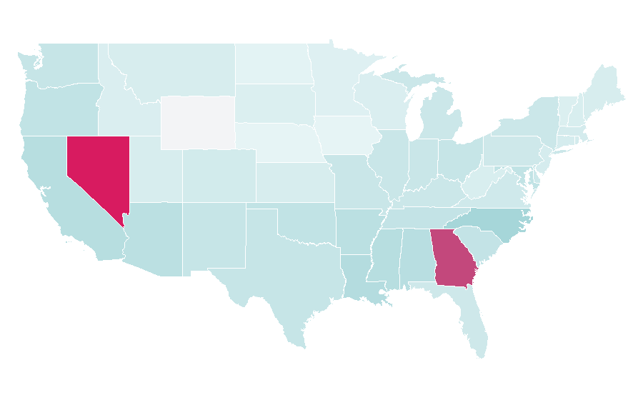 Affinity by region — Pisces, United States