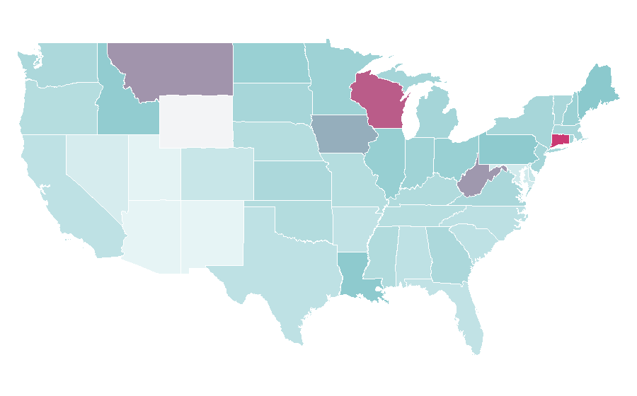 Affinity by region — Pitney Bowes, United States