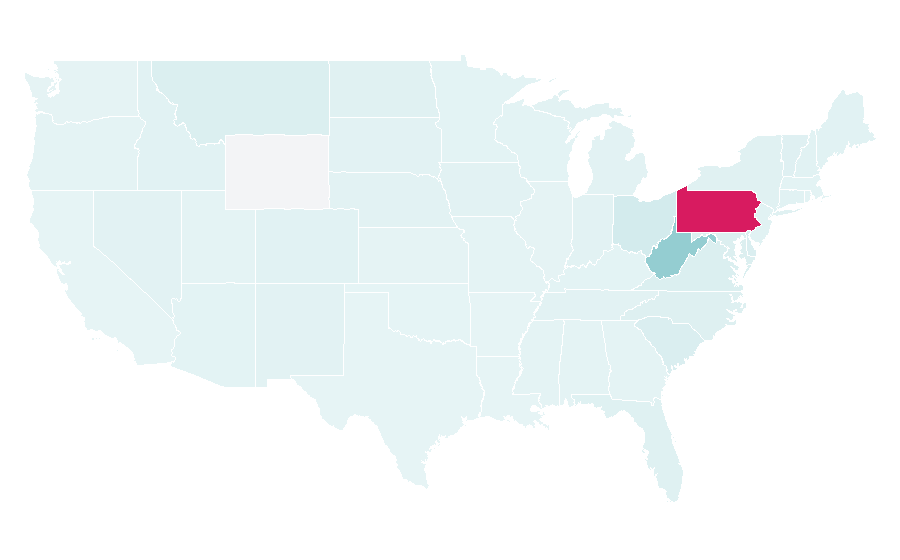 Affinity by region — Pittsburgh Penguins, United States