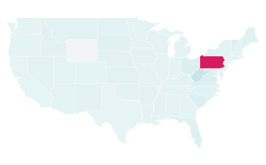 Affinity by region — Pittsburgh Post-Gazette, United States
