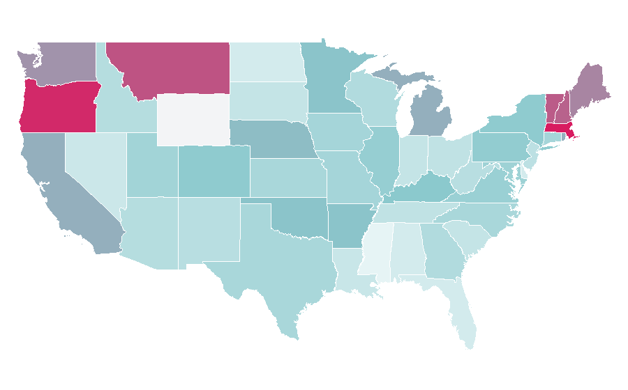 Affinity by region — Pixie, United States