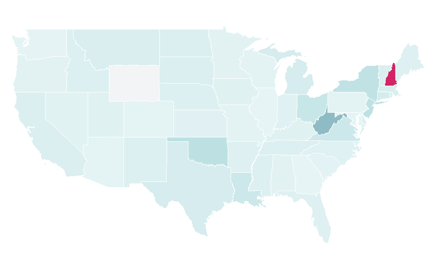 Affinity by region — PizzaExpress, United States
