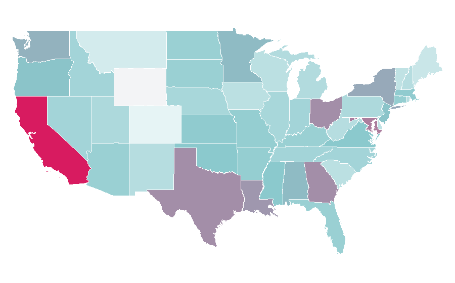 Affinity by region — Placebo (band), United States