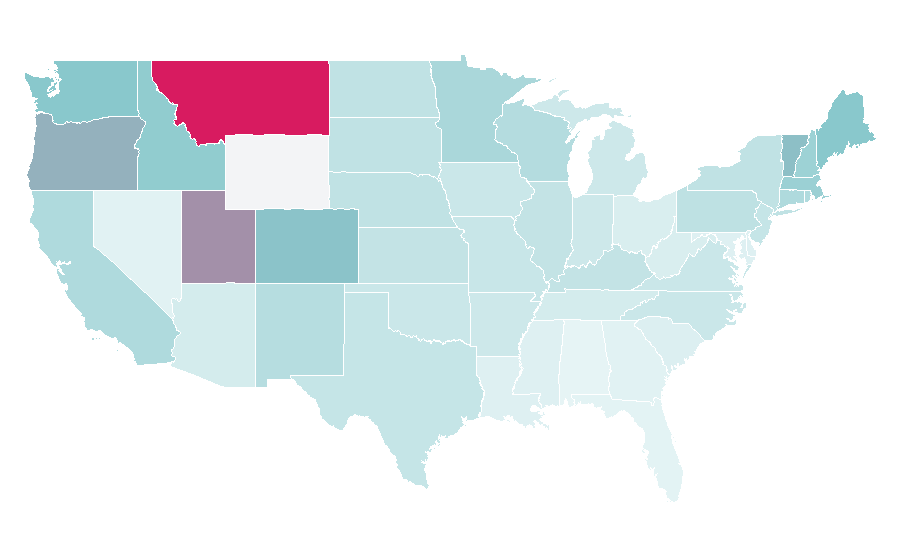 Affinity by region — Planet Earth (TV series), United States