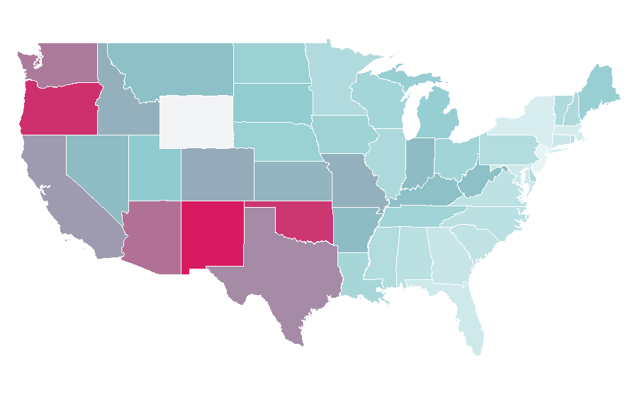 Affinity by region — Planet Terror, United States