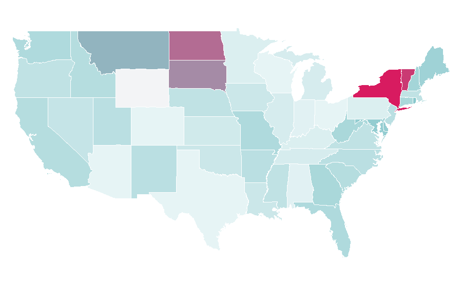 Affinity by region — Plant milk, United States
