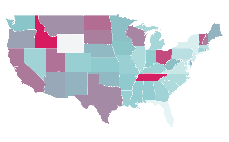 Affinity by region — Plasma cutting, United States