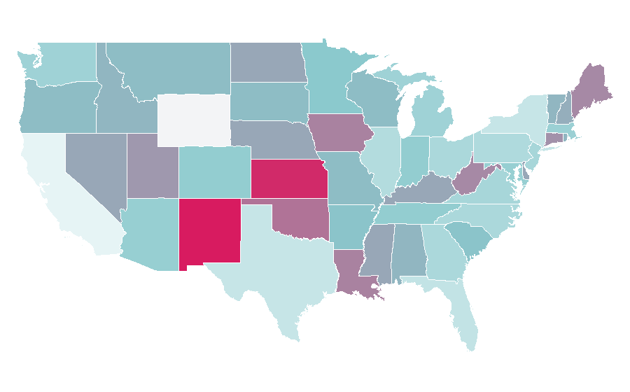 Affinity by region — Plasterwork, United States