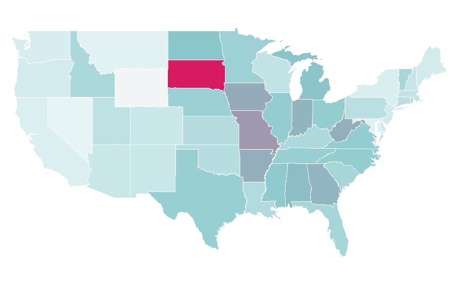 Affinity by region — Plato, United States